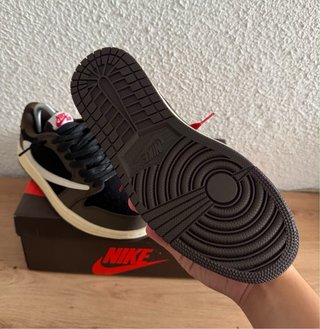 Nike Air Jordan 1 Low Marrón Rojo , Negro