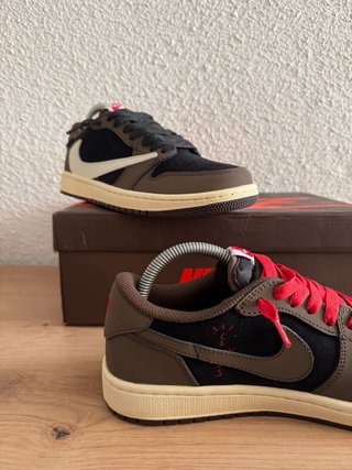 Nike Air Jordan 1 Low Marrón Rojo , Negro