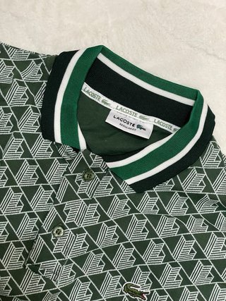 Conjunto Lacoste 3 Piezas Verde Estampado