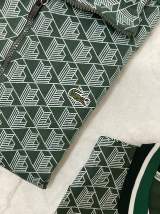 Conjunto Lacoste 3 Piezas Verde Estampado