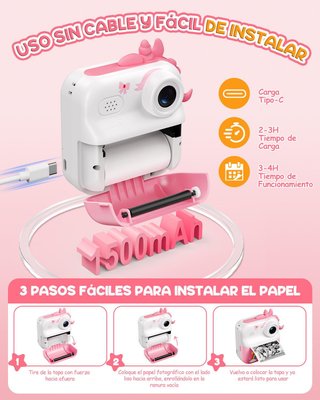 SIN ABRIR Cámara Fotográfica Instantánea 1080P