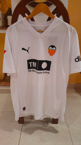 Camiseta Valencia C.F. Blanca Beltran