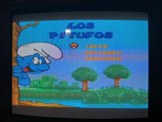 Cartucho Los Pitufos - Sega Mega Drive