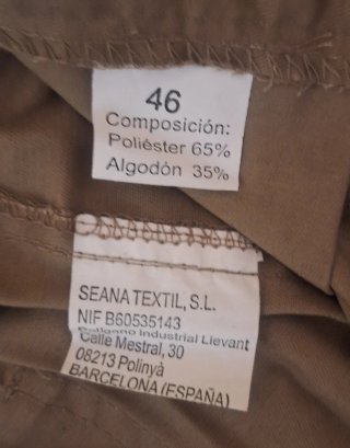 Pantalón de Trabajo Beige Talla 46