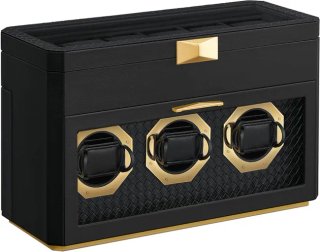 Caja para 9 Relojes SONGMICS Negra/Dorada