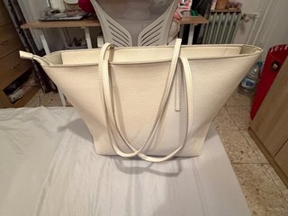 Bolso de mano beige
