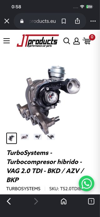 Turbo Híbrido Seat León MK2 1.9 TDI