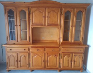 CONJUNTO DE COMEDOR MADERA DE PINO