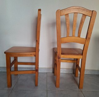 CONJUNTO DE COMEDOR MADERA DE PINO
