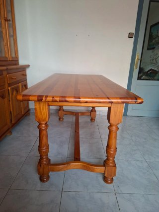 CONJUNTO DE COMEDOR MADERA DE PINO