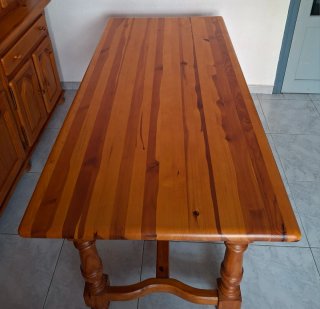 CONJUNTO DE COMEDOR MADERA DE PINO