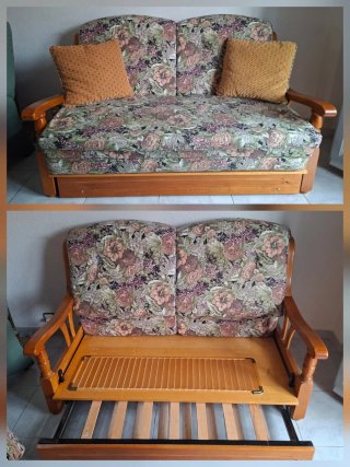 CONJUNTO DE COMEDOR MADERA DE PINO