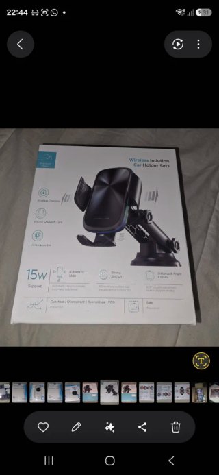 Cargador Inalámbrico Coche 15W