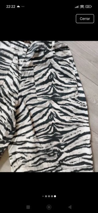 Pantalones Zara efecto cebra talla 36