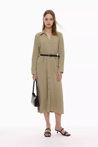 Vestido Camisero verde