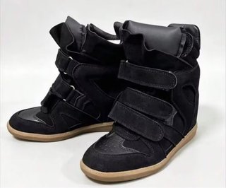 Botines con Cuña Interior Negros