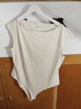Body Blanco Roto Manga Corta