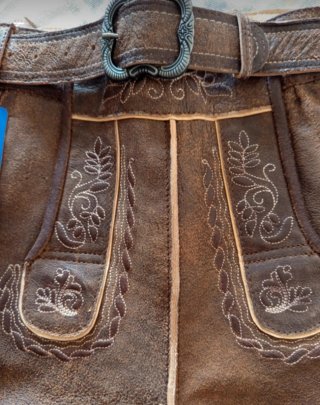 Pantalón de piel estilo bávaro Edelnice
