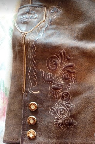 Pantalón de piel estilo bávaro Edelnice