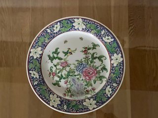 Plato grande de porcelana china vintage 30cm
