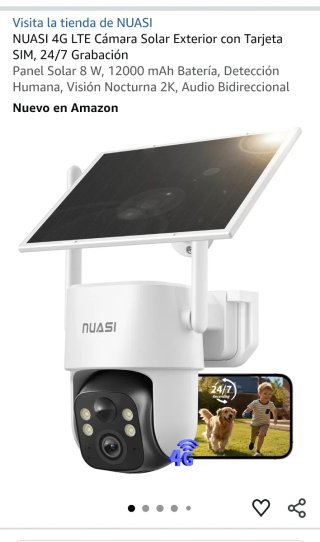 Cámara de Seguridad Solar 4G NUASI