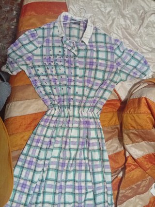Vestido Camisero Vintage R. Fábrega Multicolor