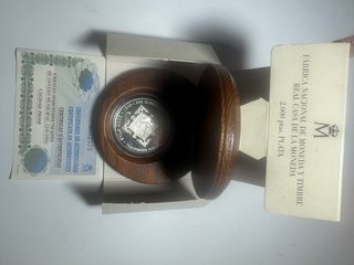 2000 Pesetas Plata 750 años Govierno Barcelona