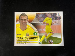 Cromo Santos Borré - Error sin escudo