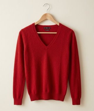 Jersey de Cashmere Rojo Zara