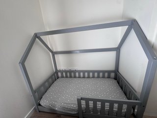 Cama Montessori de Madera con colchon 70x140 cm