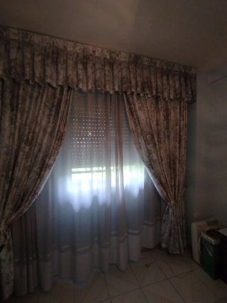 Cortinas de Raso con Caídas y Bando