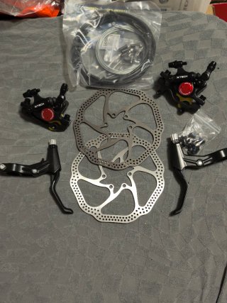Conjunto Freio Disco Hidráulico Bike
