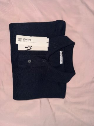 Polo ZARA Azul Marino Talla L