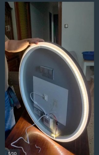 Espejo Redondo con Luz LED