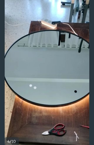 Espejo Redondo con Luz LED