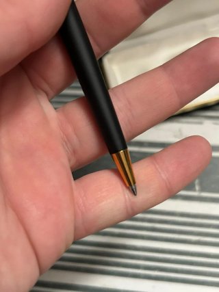 Bolígrafo vintage Inoxcrom chapado oro 24k