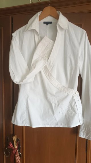Camisa Blanca de Algodón Talla M