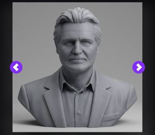 Busto Liam Neeson 3D Suit 20cm