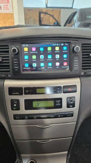 Rádio Toyota Corolla E120 Android + GPS + Carplay