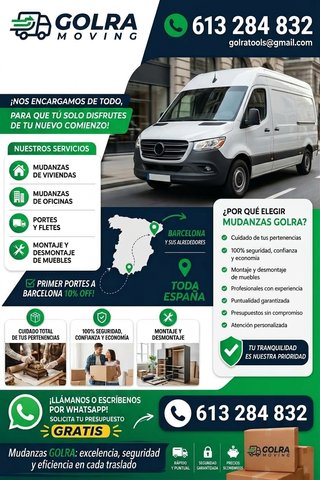 MUDANZAS Y PORTES DESDE BARCELONA Y A TODA ESPAÑA