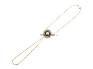 manita oro 18k con piedra con circonita