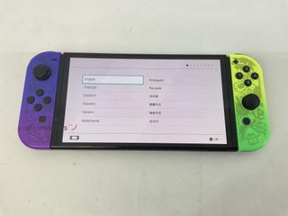 nintendo switch oled edicion limitada splatoon 3