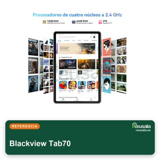 Blackview Tab70 12+64GB Azul tableta Android 10"