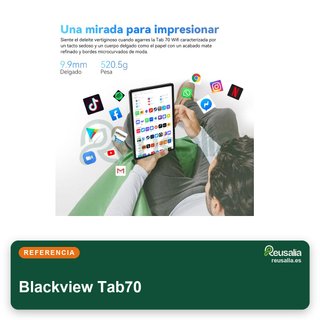 Blackview Tab70 12+64GB Azul tableta Android 10"