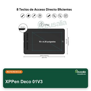 XPPen Deco 01V3 tableta gráfica 10x6