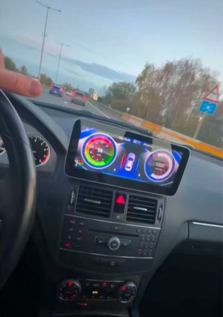 Tela 4/64GB Mercedes W204 Android + GPS + Carplay