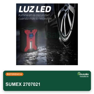 SUMEX Compresor Aire Portátil Digital 12V 10 Bar