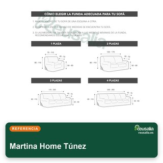 Fodera elastica per divano Martina Home Tunisia 2 posti