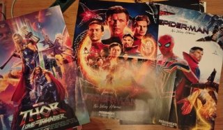 Lote 100 posters grandes películas revista Acción