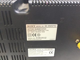 subwoofer hifi sony sa-wmsp50